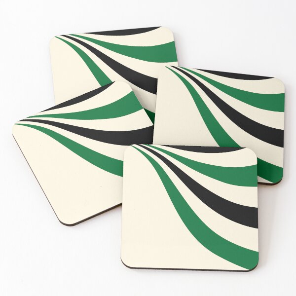 Item preview, Green, Cream and Black Wave designed and sold by LAEC-Shop.