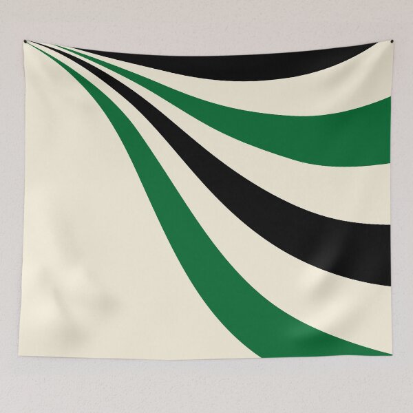 Item preview, Green, Cream and Black Wave designed and sold by LAEC-Shop.