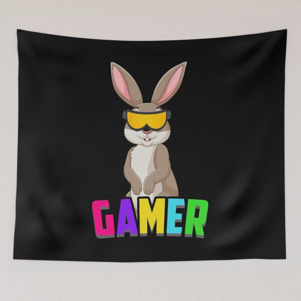 Item preview, Funny Easter Bunny Rabbit Gamer Bunny Video Playing designed and sold by haselshirt.