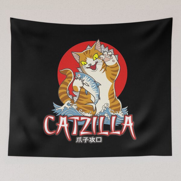 Item preview, Catzilla Funny Cat, Funny Cat Design Cat Lover designed and sold by Countrysmart.