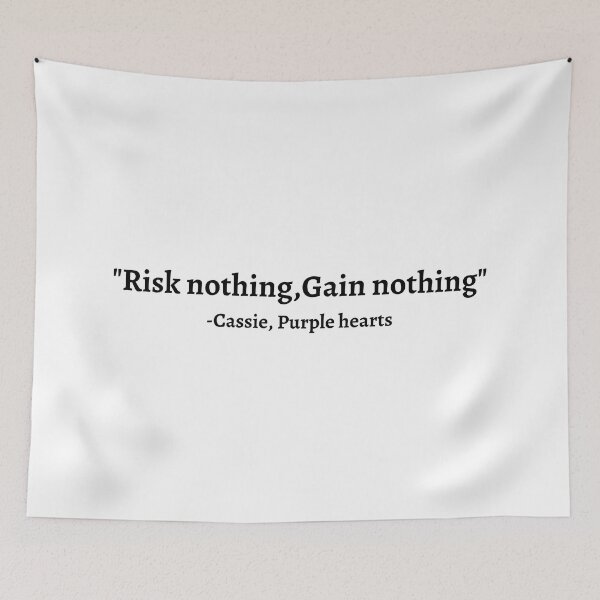 Item preview, Purple hearts movie Quote designed and sold by OumaMerch.