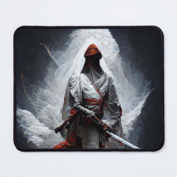 Item preview, White cloaked samurai designed and sold by TnT-Merch.