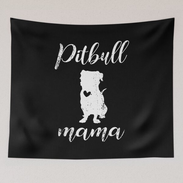 Artikelvorschau, Pitbull Mama Cute Dog Lover Fur Mom Muttertag entworfen und verkauft von haselshirt.