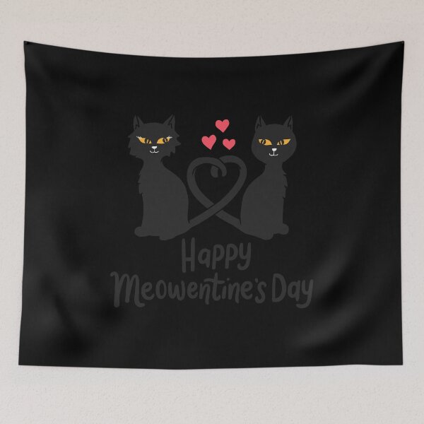 Item preview, Happy Meowentine's Clothing Gift Cat Lover Funny Valentines designed and sold by haselshirt.