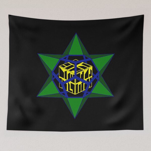 Item preview, Dodecahedron Green&Blue&Yellow Stand Alone Complex designed and sold by createVisions.