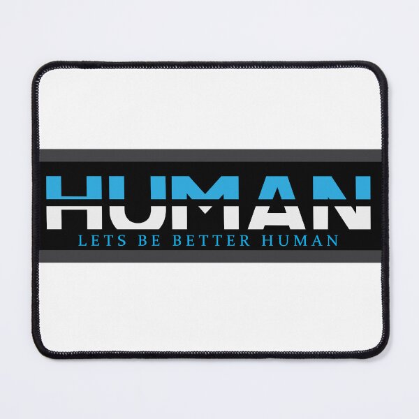 Item preview, Lets Be Better Human Blue White Design designed and sold by RiyonArts.