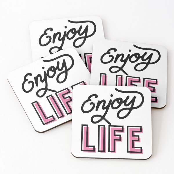 Item preview, Enjoy Life - Motivational Feng Shui Quote designed and sold by FengShuiLounge.