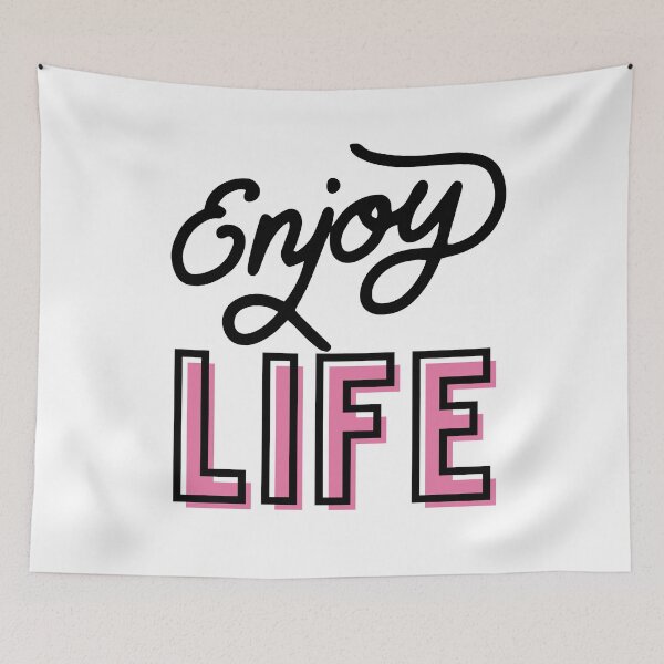Item preview, Enjoy Life - Motivational Feng Shui Quote designed and sold by FengShuiLounge.