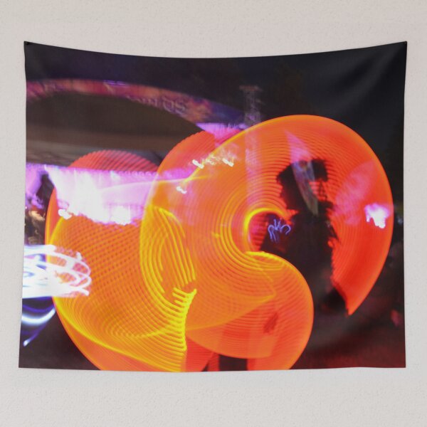 Item preview, Poi spinning photograph at night - WelshDesigns designed and sold by welshdesigns.