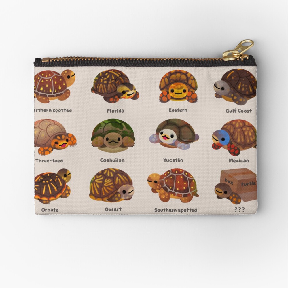 Box turtle Zipper Pouch