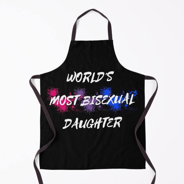 Item preview, World's Most Bisexual Daughter Bi Flag Color Splash In Black designed and sold by LuckyKermit.
