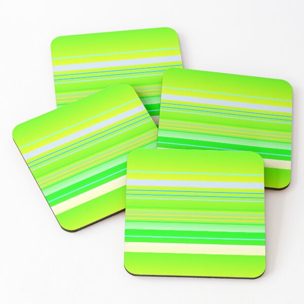 Item preview, Lime green multicolor stripes | lime green color palette combination designed and sold by lausn.