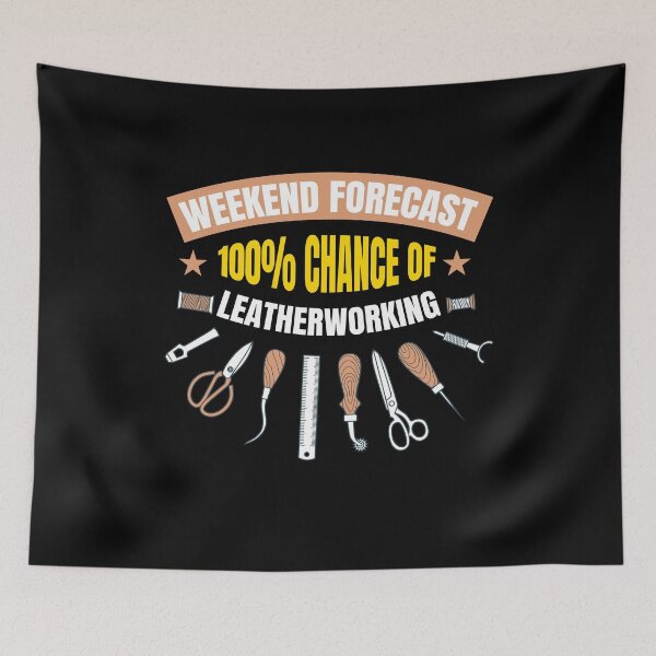 Item preview, Weekend Forecast Leather designed and sold by MooonTees.