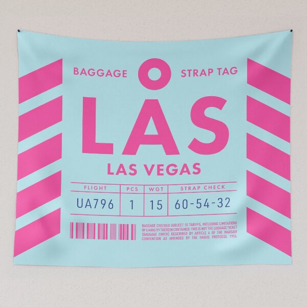 Item preview, Baggage Tag D - LAS Las Vegas USA designed and sold by VoodooCircus.