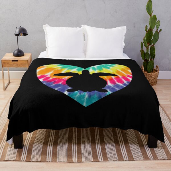 Item preview, Sea Turtle Heart With Tie dye Print For Turtle Lover designed and sold by JokeGysen.