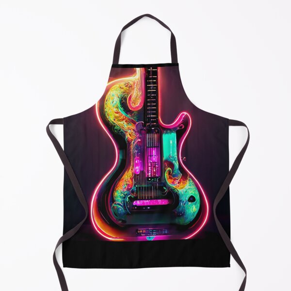 Item preview, Gfab Bfab Gen Ai FFab ABAI Surreal Trends Clothing Neon Electric guitar designed and sold by Surrealtrends.