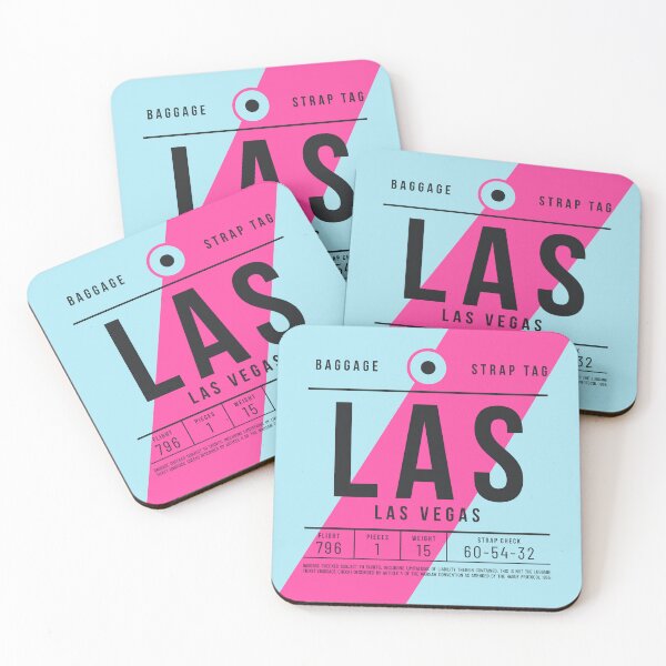 Aperçu de l'œuvre Étiquette de bagage E - LAS Las Vegas USA créée et vendue par VoodooCircus.