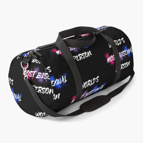 Item preview, World's Most Bisexual Person Bi Flag Color Splash For Nonbinary Folks In Black designed and sold by LuckyKermit.