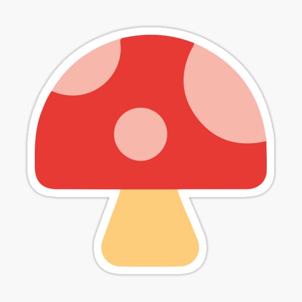 "Mushroom emoji" Sticker for Sale by ThatBanana Redbubble