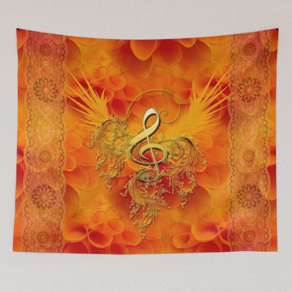 Item preview, Clef with flowers  designed and sold by nicky2342.