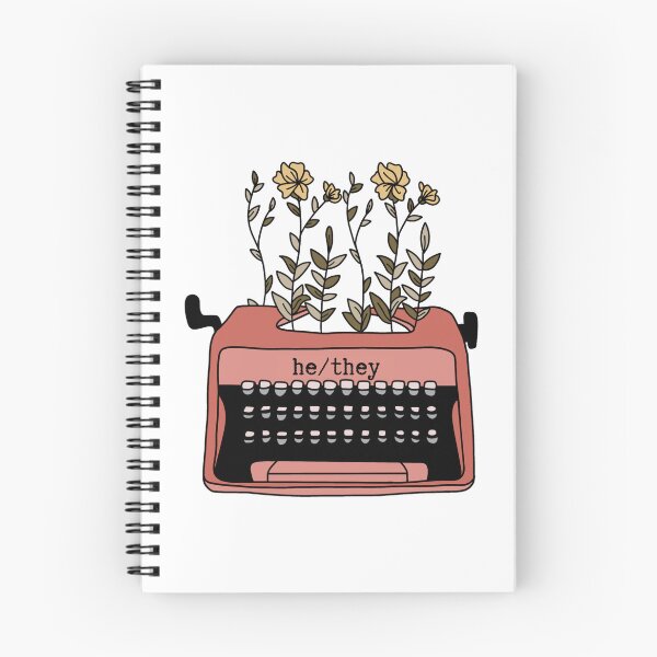 Item preview, Pronouns Typewriter: he/they designed and sold by hec8.