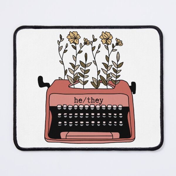 Item preview, Pronouns Typewriter: he/they designed and sold by hec8.
