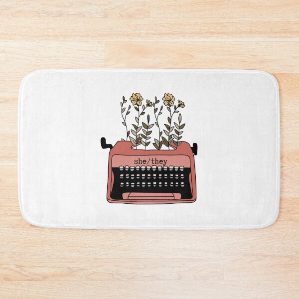 Item preview, Pronouns Typewriter: she/they designed and sold by hec8.