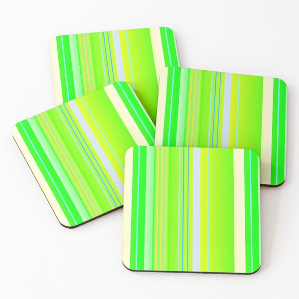 Item preview, Lime green vertical stripes | lime green color combination designed and sold by lausn.