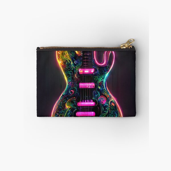 Item preview, Gfab Bfab Gen Ai FFab ABAI Surreal Trends Clothing Neon Electric guitar designed and sold by Surrealtrends.