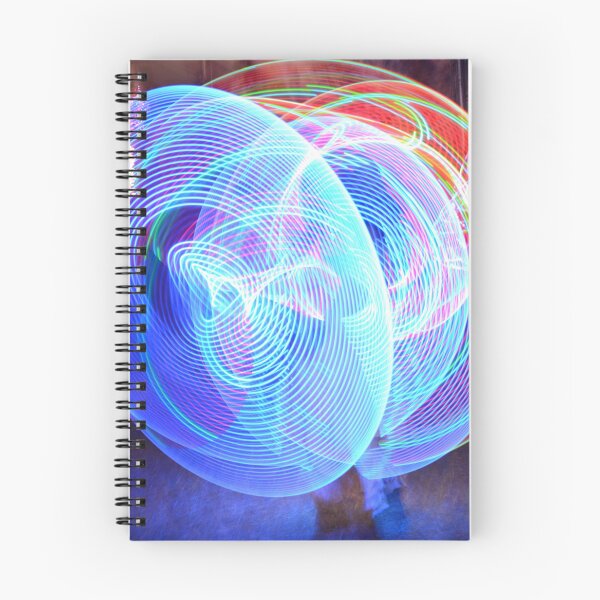 Artikelvorschau, Poi-Drehfoto bei Nacht – WelshDesigns entworfen und verkauft von welshdesigns.