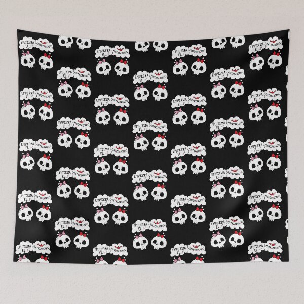 Item preview, The Matriarchy begins. Comic cartoon with two feminist skulls claiming matriarchy. designed and sold by Rebeldía Pura.