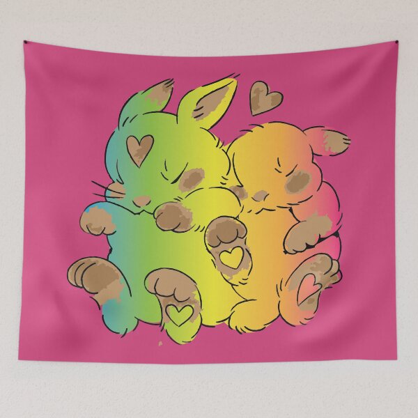 Item preview, rainbow bunnies  designed and sold by XXgooddeedXX.