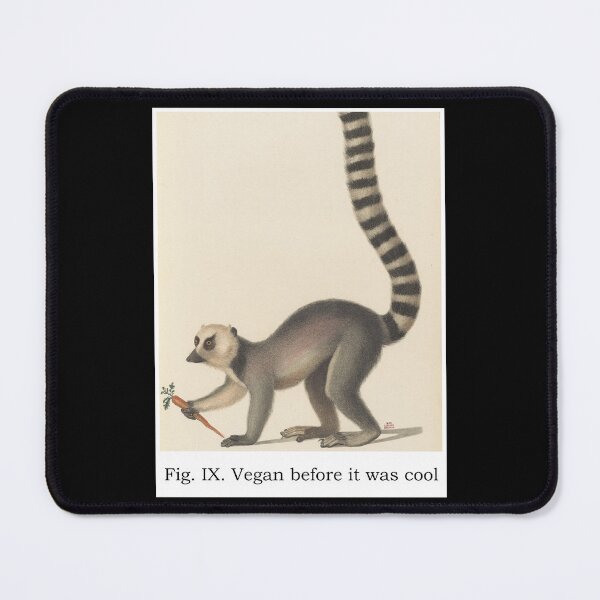 Item preview, Vintage Lemur Vegan before it was cool - Funny Designs for T-shirts and other accessories such as phone cases or laptop covers designed and sold by Ridiculam Toga.
