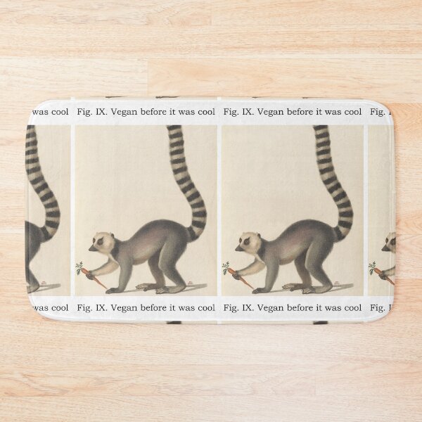 Item preview, Vintage Lemur Vegan before it was cool - Funny Designs for T-shirts and other accessories such as phone cases or laptop covers designed and sold by Ridiculam Toga.