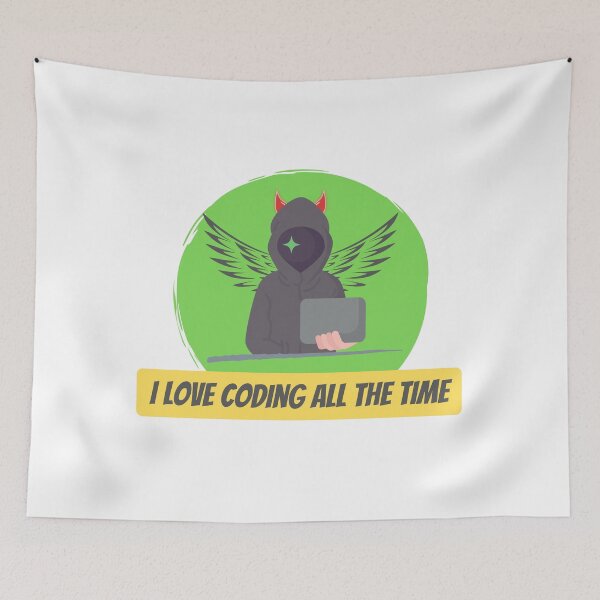 Item preview, i love coding all the time designed and sold by iamkamelo.