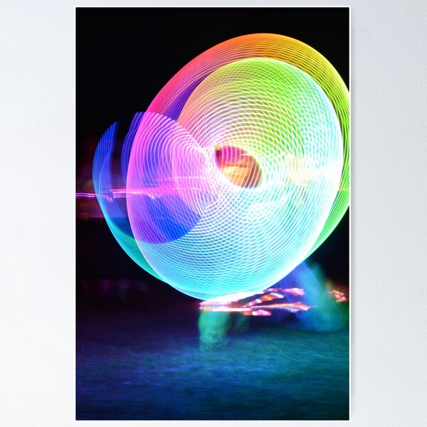 Item preview, Poi spinning photograph at night - WelshDesigns designed and sold by welshdesigns.
