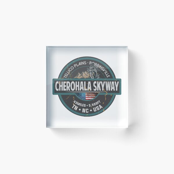 Item preview, Cherohala Skyway National Scenic Byways Tennessee, North Carolina Motorcycle Sticker T-Shirt 04 designed and sold by OuterShellUK.