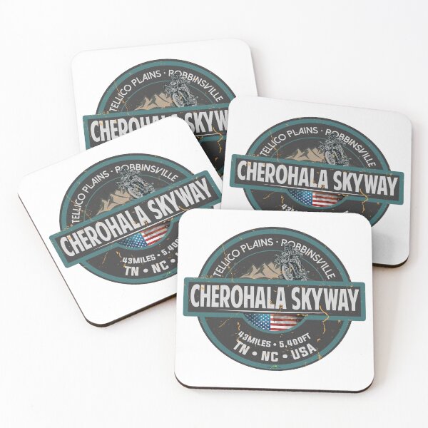 Item preview, Cherohala Skyway National Scenic Byways Tennessee, North Carolina Motorcycle Sticker T-Shirt 04 designed and sold by OuterShellUK.