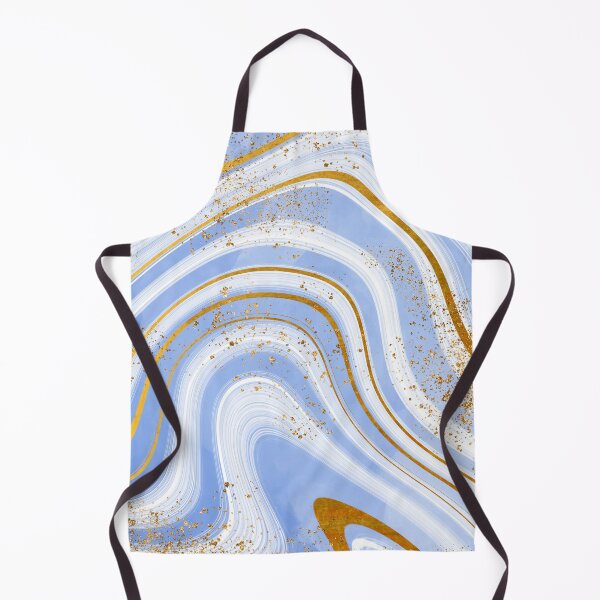 Item preview, Faux Baby Blue Marble With Gold Glitter Veins designed and sold by MysticMarble.