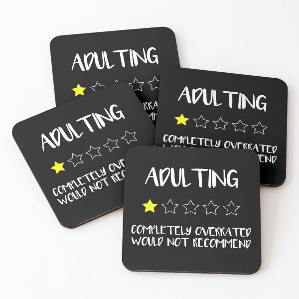 Item preview, adulting completely overrated would not recommend designed and sold by illustramanshop.