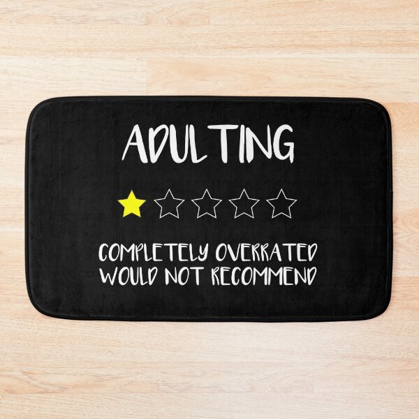 Item preview, adulting completely overrated would not recommend designed and sold by illustramanshop.