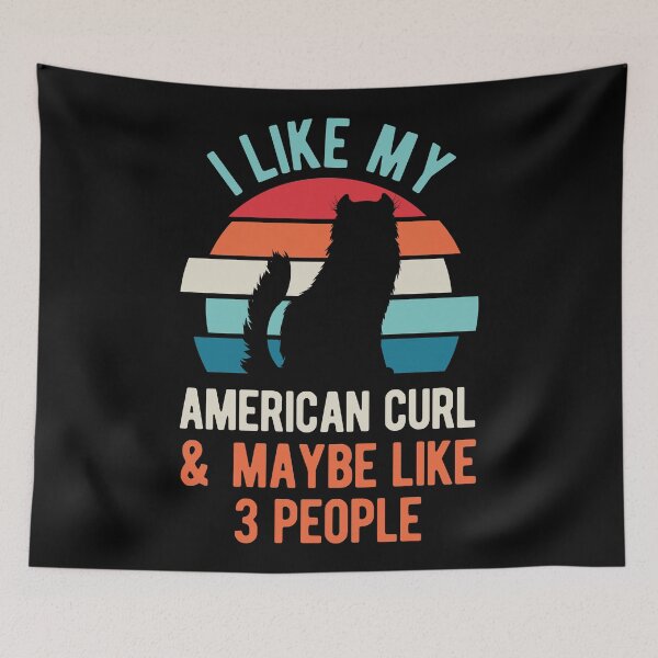 Item preview, Funny American Curl Cat designed and sold by artworkbyrihen.
