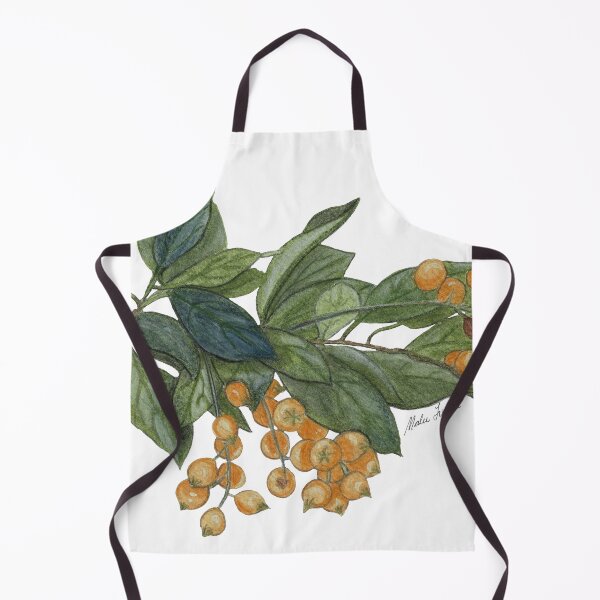 Item preview, Watercolor duranta branch illustration, green leaves, wild berries designed and sold by Malu-Iriarte.