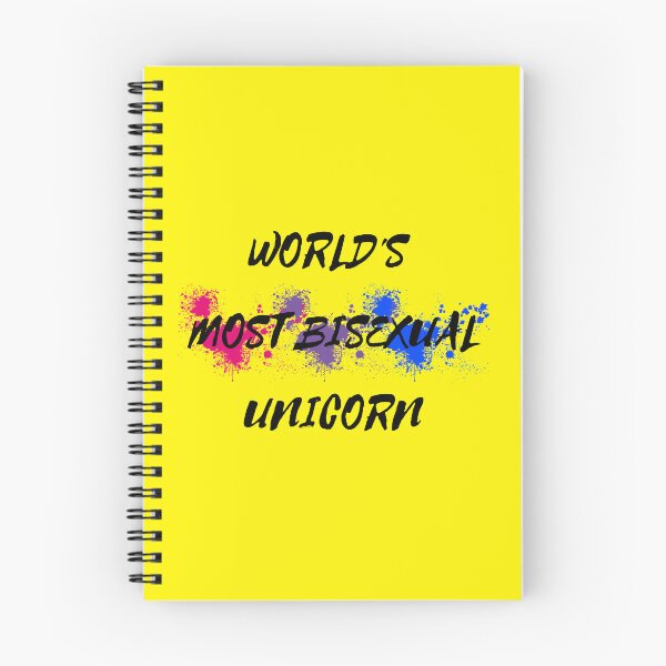 Item preview, World's Most Bisexual Unicorn Bi Flag Color Splash For Magical Creatures In Yellow designed and sold by LuckyKermit.