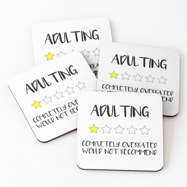 Item preview, adulting completely overrated would not recommend designed and sold by illustramanshop.