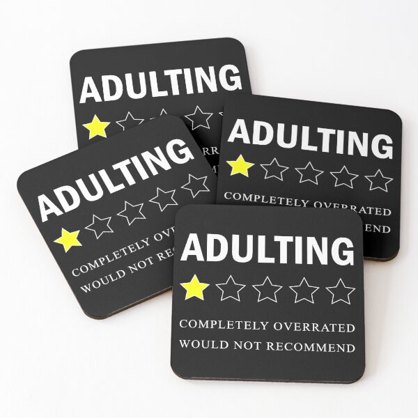 Item preview, adulting completely overrated would not recommend designed and sold by illustramanshop.