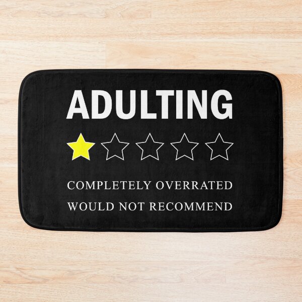 Item preview, adulting completely overrated would not recommend designed and sold by illustramanshop.