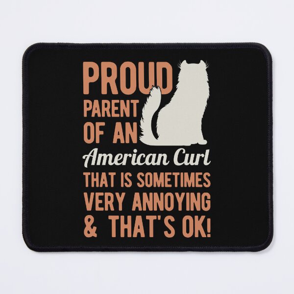 Item preview, Funny American Curl Cat designed and sold by artworkbyrihen.