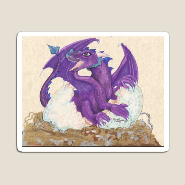 Item preview, Purple Hatching Dragon designed and sold by Stephanie Small.