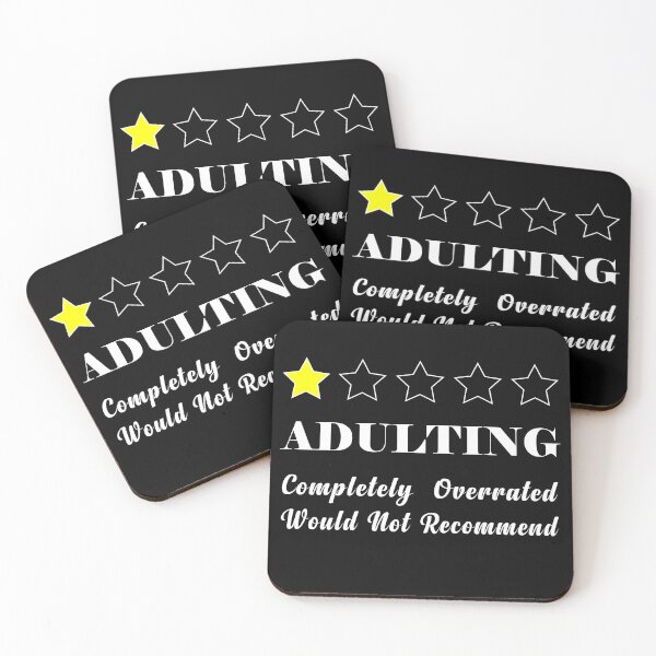 Item preview, adulting completely overrated would not recommend designed and sold by illustramanshop.